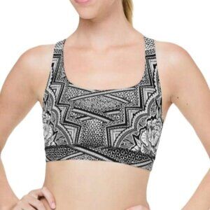 Lululemon Energy BraInked Energy Bra Ice Grey Black size 8